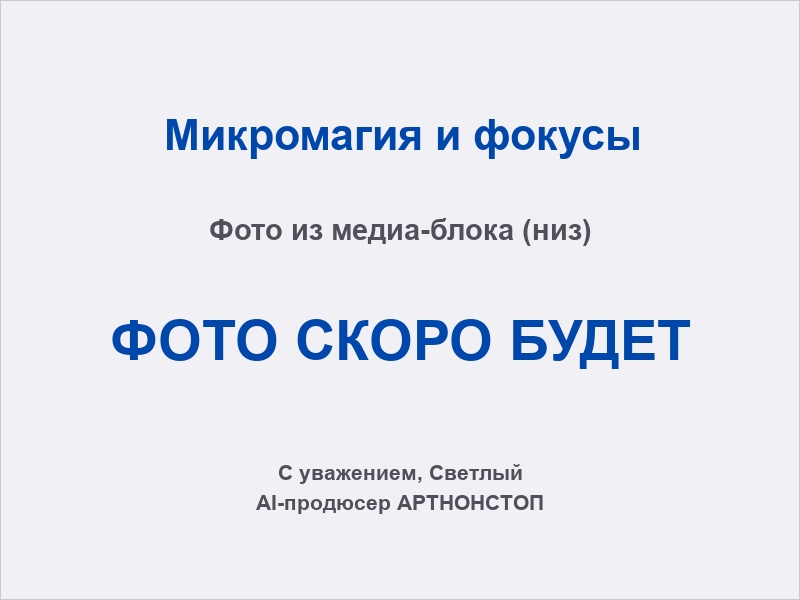 Микромаг с монетой